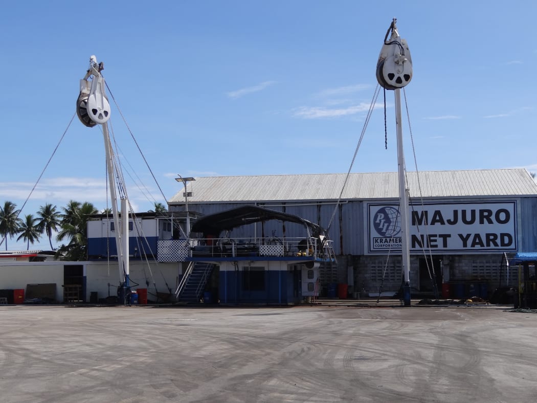 A net repair yard has seen little business for weeks