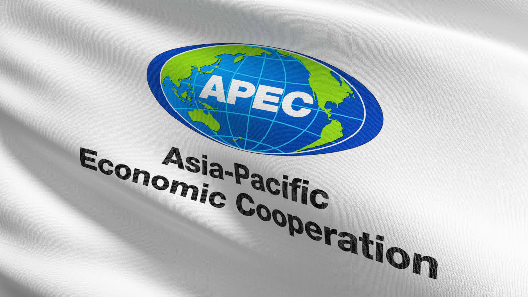 The flag of Asia Pacific Economic Cooperation or APEC.