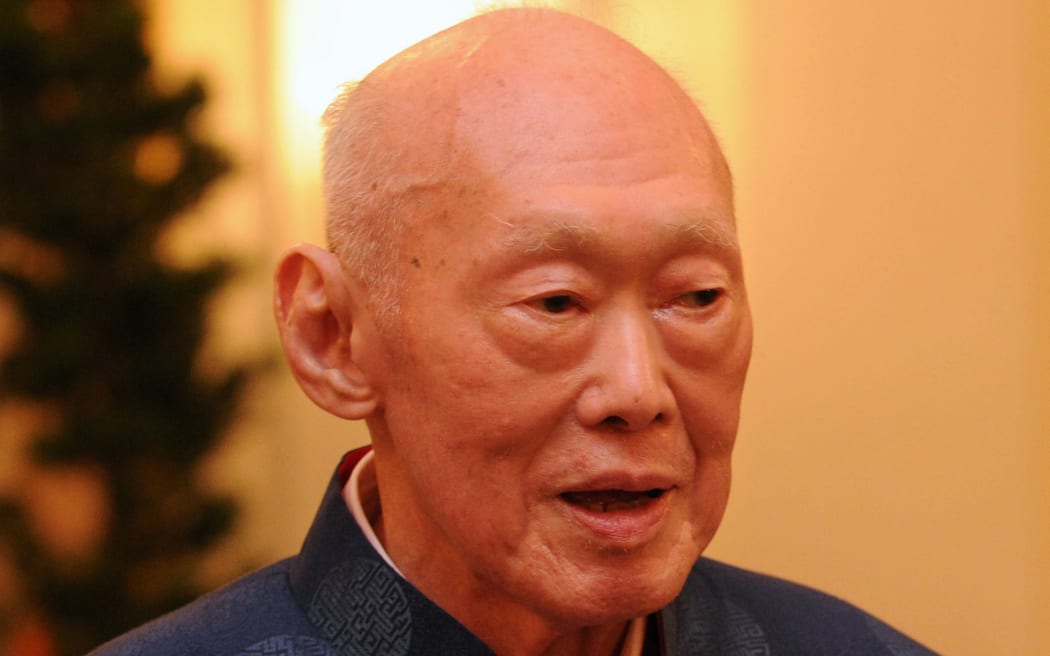 Former Prime Minister Lee Kuan Yew.