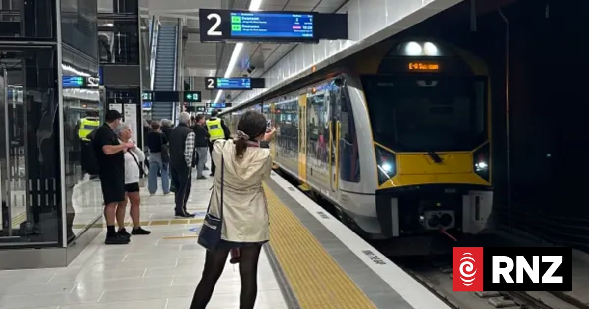 Delays, cancellations over fire on Auckland's City Rail Link on first day of operation