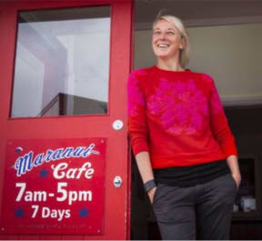 Bronwyn Kelly, co-owner of Maranui Cafe.