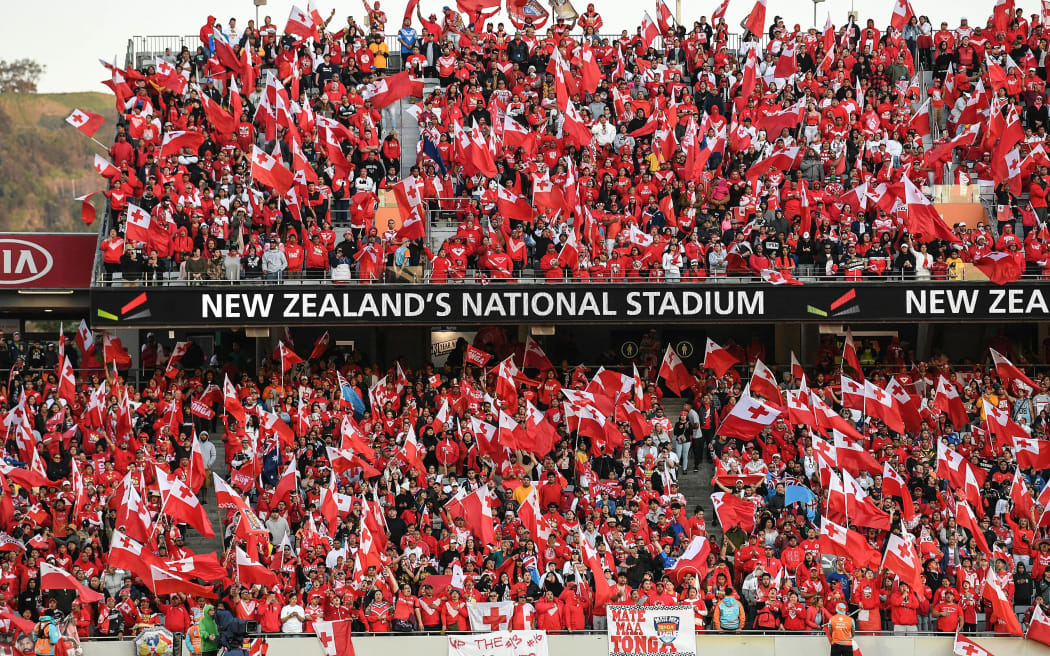 Tonga Fans and supporters.
Tonga Invitational XIII v Australia Kangaroos.