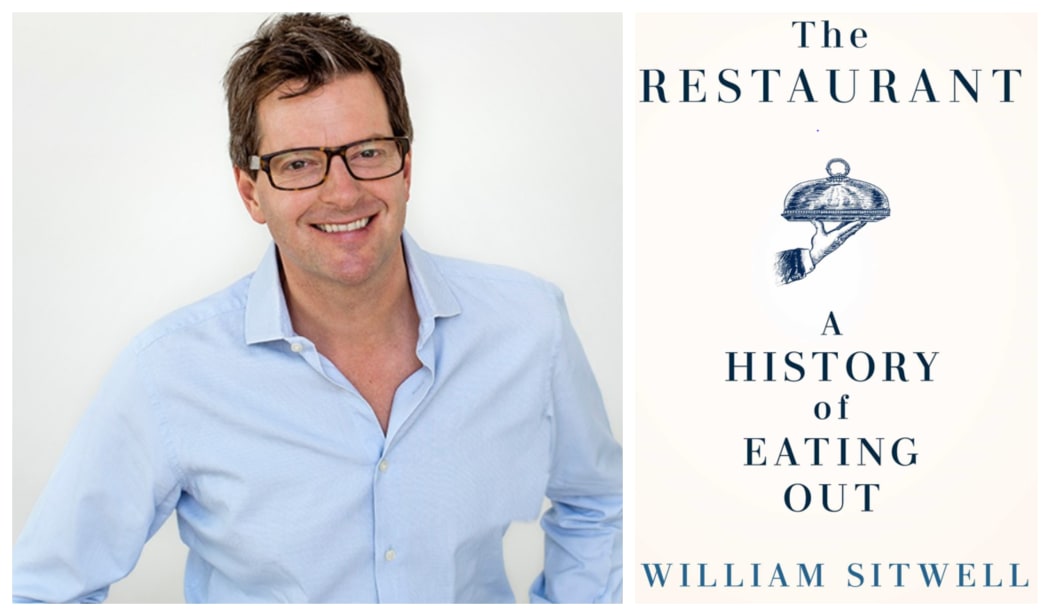 William Sitwell and book cover for The Restaurant