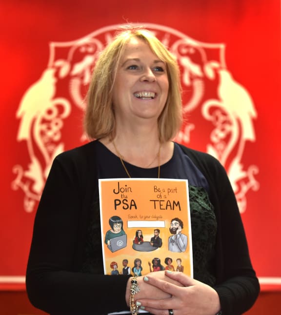 Julie Morton, pictured in 2017, was an organiser at the Public Service Association.