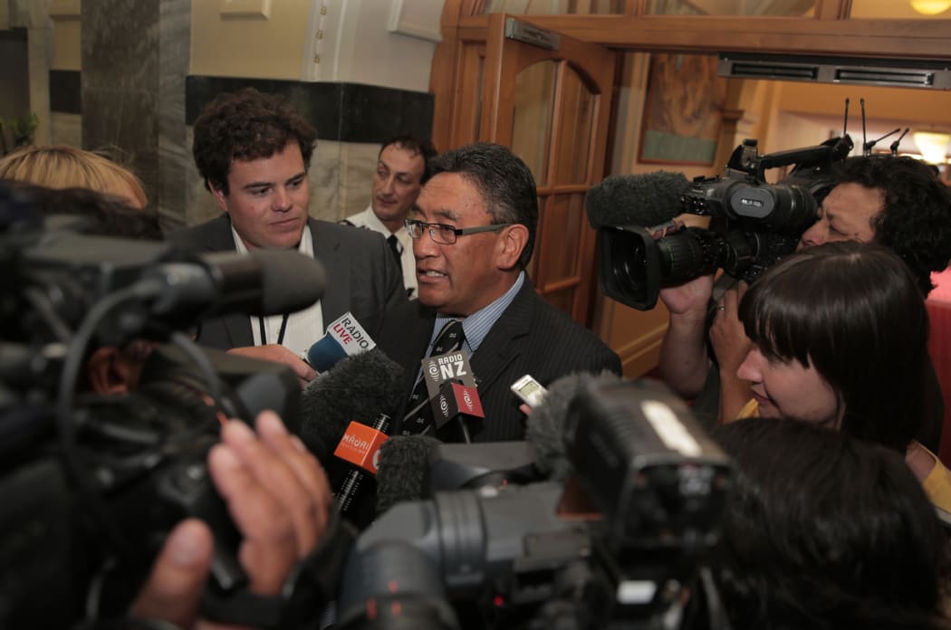 Hone Harawira at Parliament on Tuesday.
