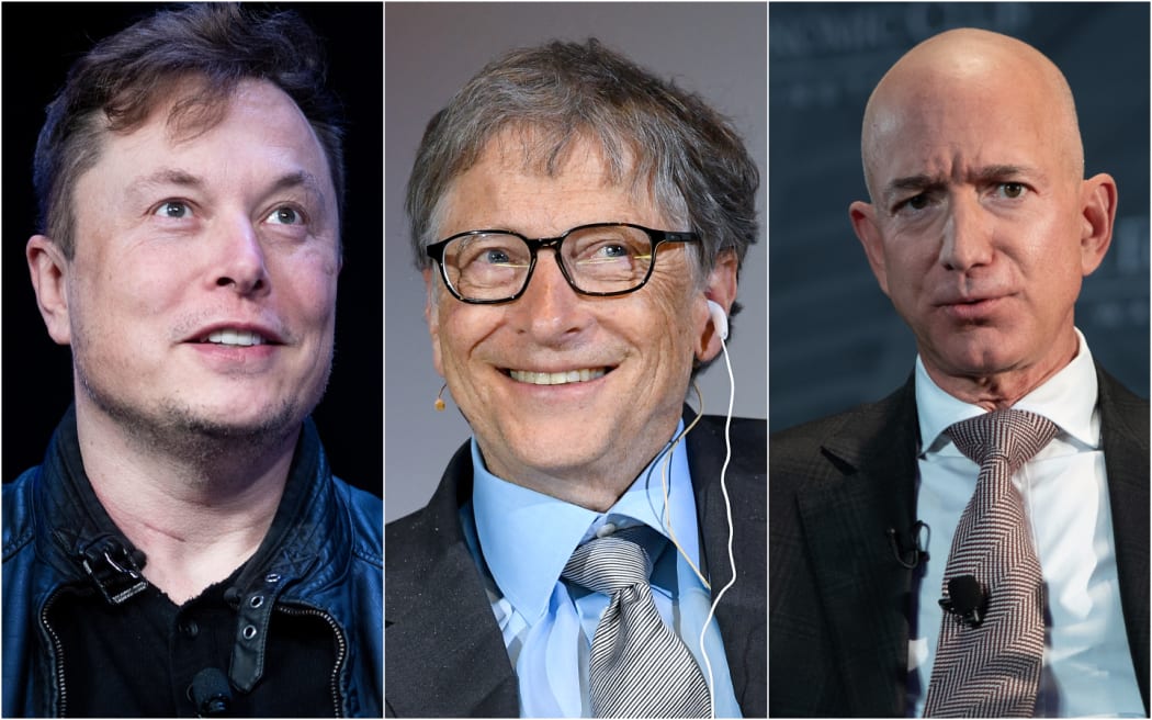 Elon Musk, Bill Gates, Jeff Bezos