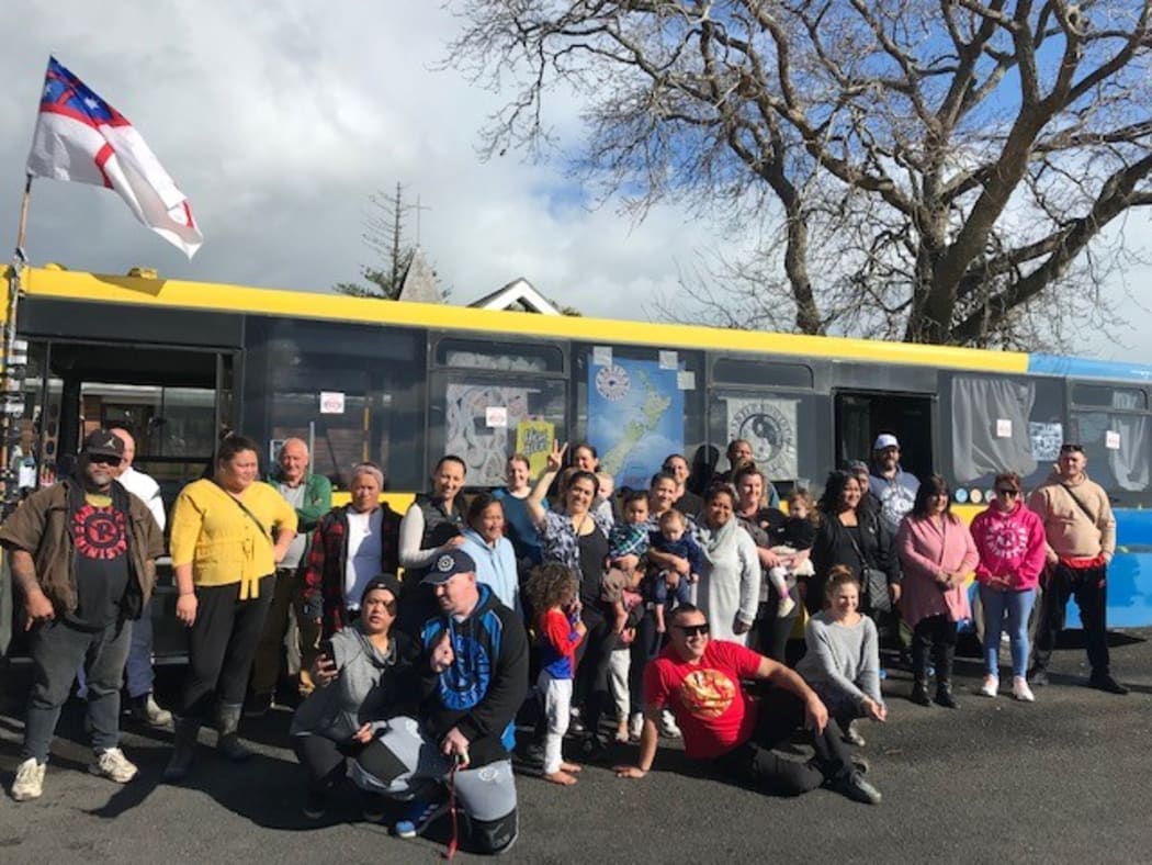 Kaitaia welcomes the Anti-P Ministry bus.