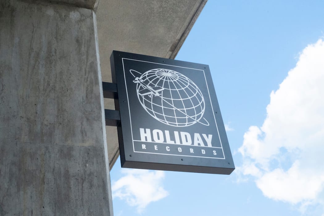 Holiday Records sign