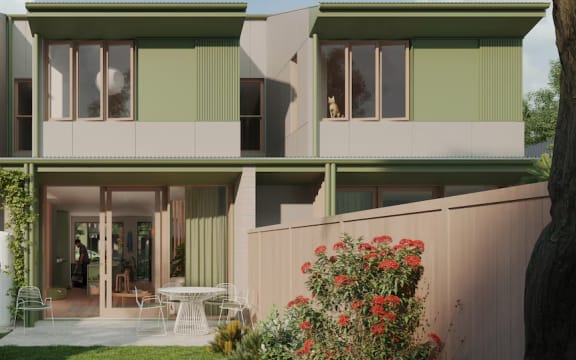 Artists mock up of house plan