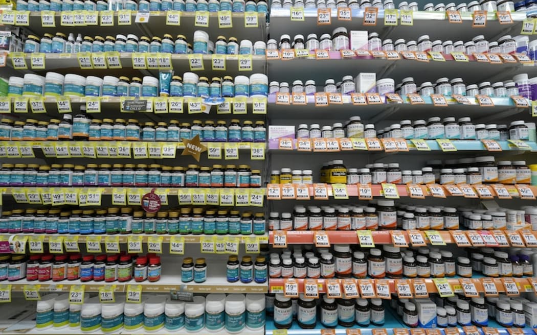 Supplements take up major space in pharmacies.