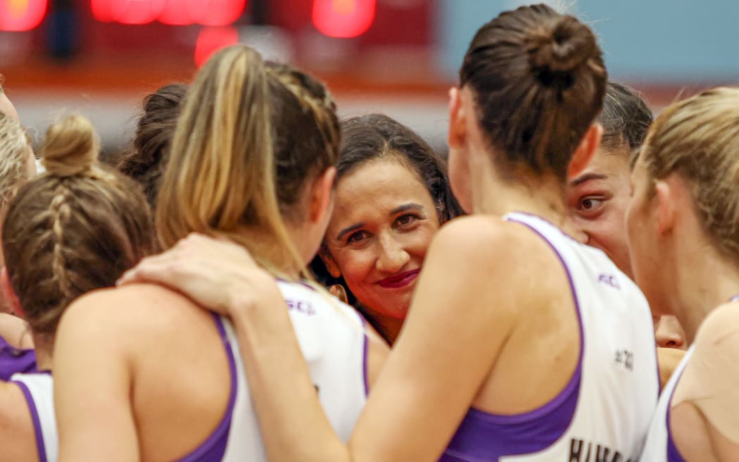 Stars coach Kiri Wills during the ANZ Premiership Netball match between Robinhood Stars and Central Pulse at Pulman Arena Auckland, New Zealand. 13 June 2021.