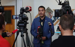 Far North Mayor Moko Tepania faces possibly the first ever media standup at the council chambers in Kaikohe.