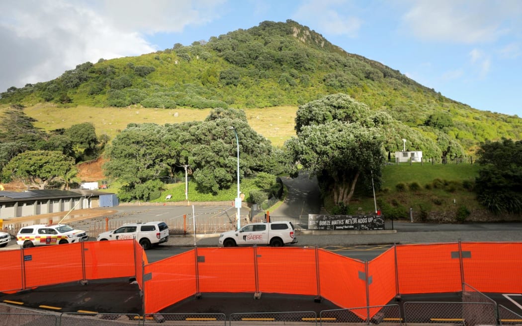 Mount Maunganui landslide recovery site 26/06