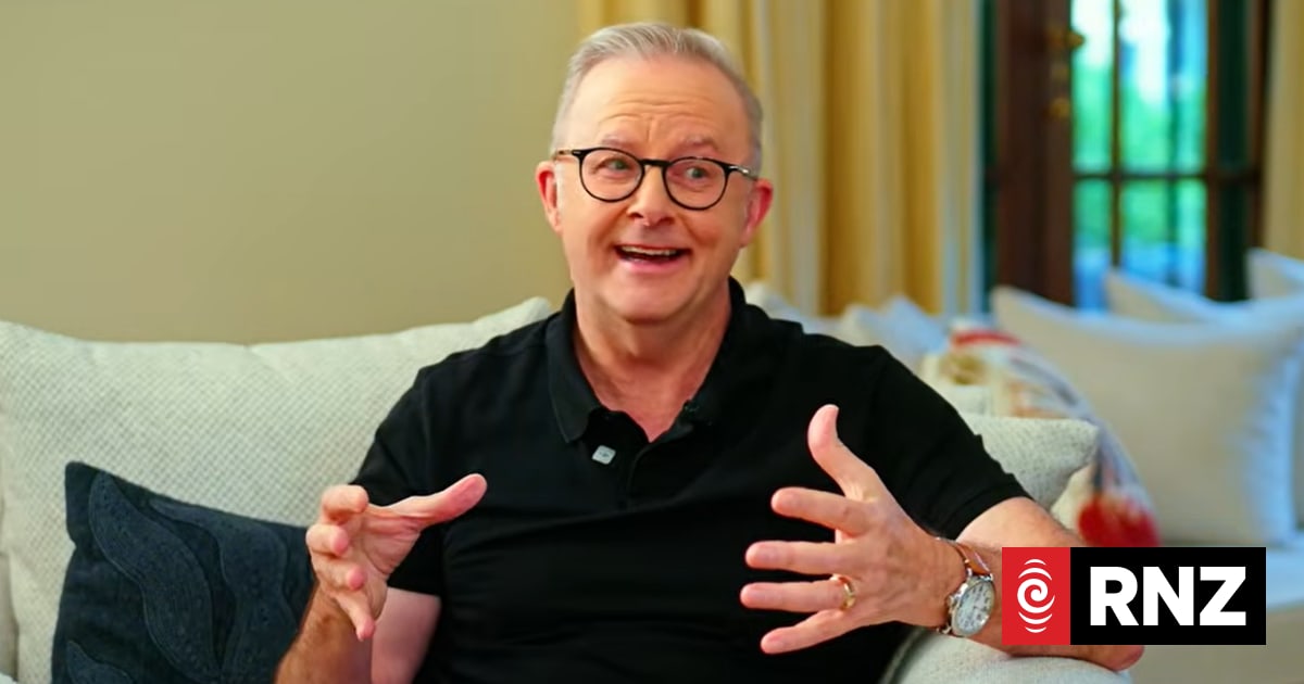 Australian PM Anthony Albanese during during his appearance on the Bush Deep podcast last month