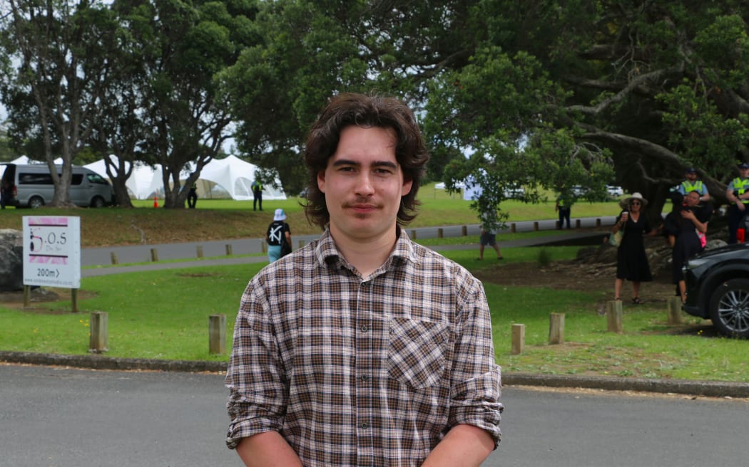 Tumai Cassidy (Ngāi Tahu) at Waitangi 2026.
