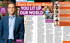 Women's magazines like New Idea also marked the death of Greg Boyd with tributes.