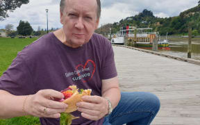 Geoff Horne was able to find plenty of places that serve a beetroot burger in Whanganui thanks to the internet.