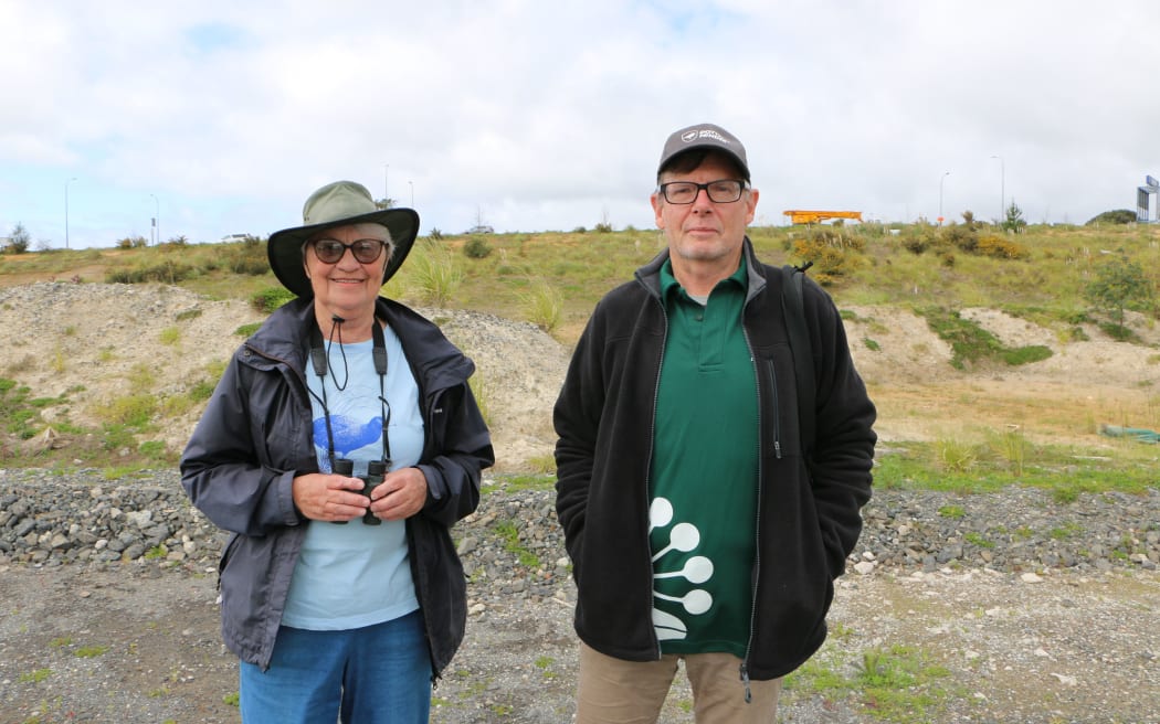 Dotterel minders Gwenda Pulham and Noel Ward.