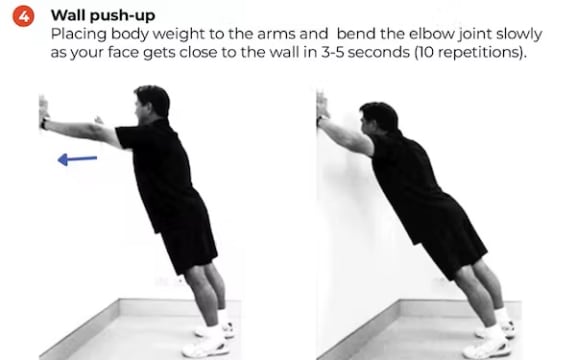 Example of eccentric exercises that can be done at home