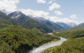 Landsborough River valley and wilderness area on the West Coast