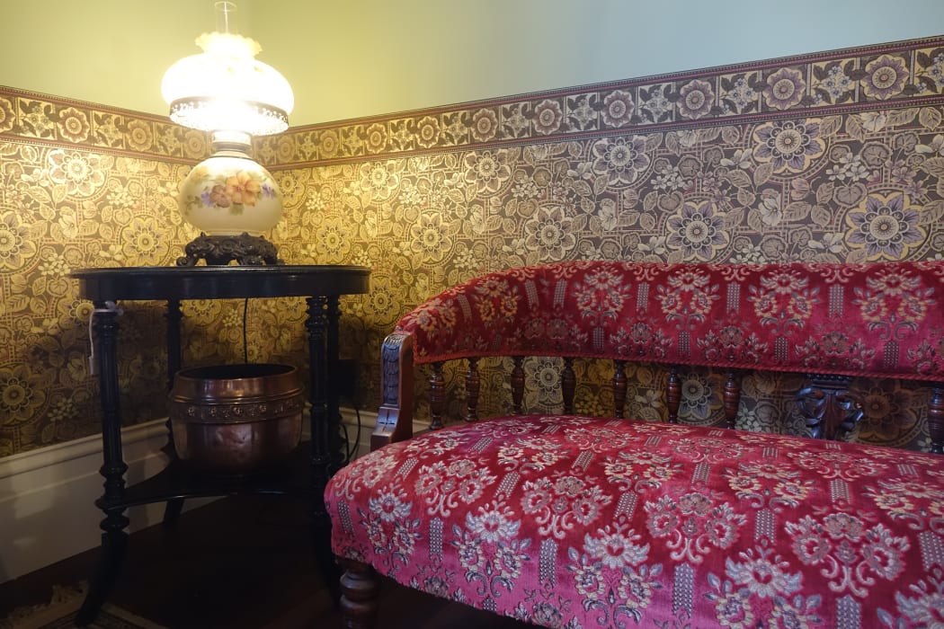 The drawing room, where guests would be entertained, at Katherine Mansfield's childhood house.
