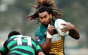 Peni Manumanuniliwa - pictured playing for Mid Canterbury against South Canterbury on 21 September 2013