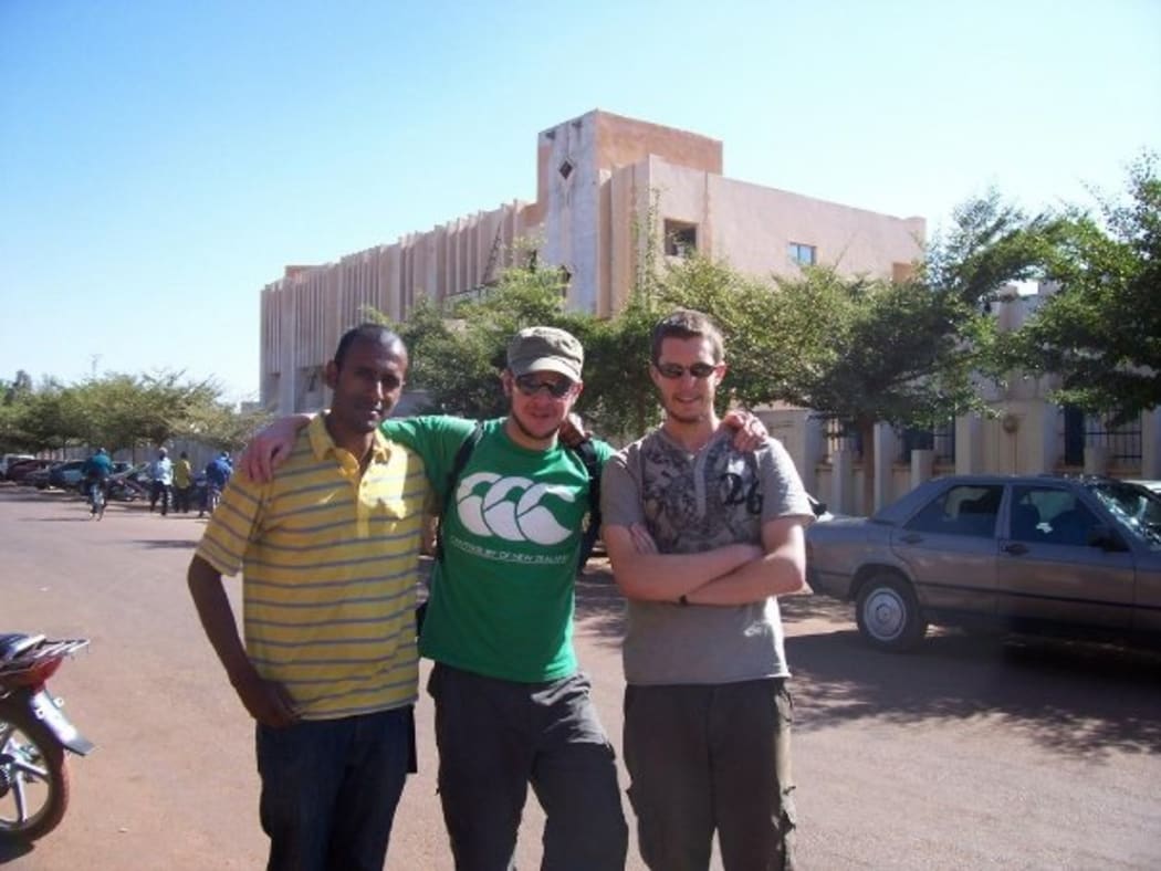 Posing in Bamako, Mali, just before taking the bus to Djenné.