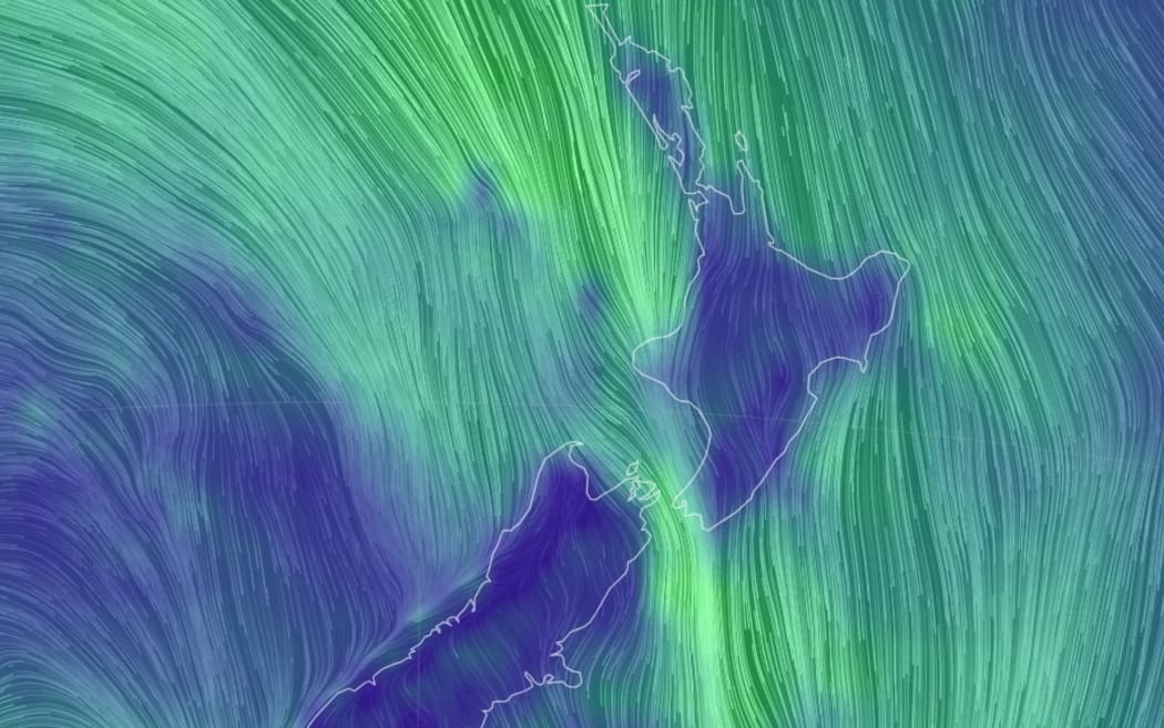 Wind over New Zealand on 5 June 2026.