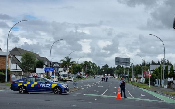 A police incident is unfolding in Hamilton