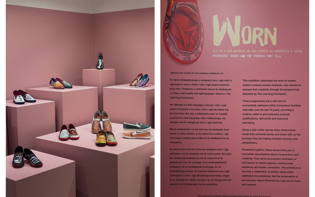 The Worn exhibition showcases how prisoners express their creativity through the programmes delivered by The Learning Connexion in partnership with Ara Poutama Aotearoa (Department of Corrections).