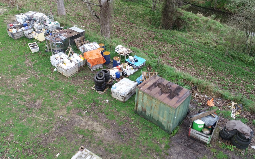 More than 13,000kg/L of hazardous waste is being removed from a Lower Moutere property after its sale.