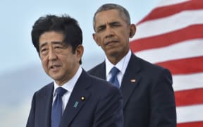 Japanese Prime Minister Shinzo Abe and US President Barack Obama visited Pearl Harbour together.