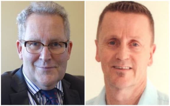 Hamilton Mayor Andrew King (left) and Hamilton City Councillor James R Casson.