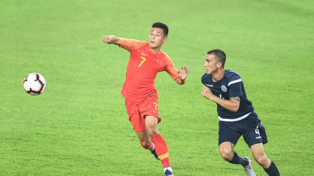 Guam played in front of 40,000 people in China.