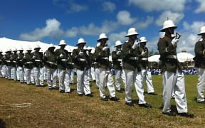 Tonga military parade