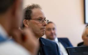 RNZ Chief Executive Paul Thompson gives evidence before the Economic Development Select Committee in February 2024.