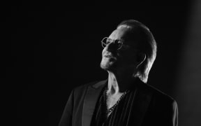 A picture of Bono from the movie, Bono: Stories of Surrender.