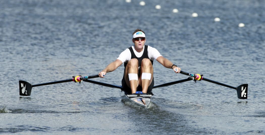 New Zealand rower Mahe Drysdale at the 2014 world rowing championships