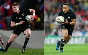 Jordie Barrett and Ngani Laumape.