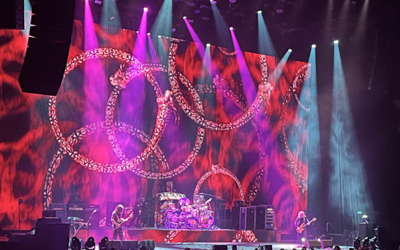 Rock band Tool performing live at Auckland's Spark Arena on 22 November, 2025.