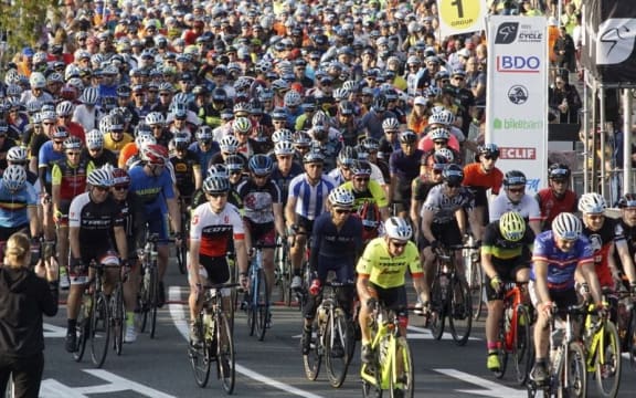 Five thousand riders were expected to take part in the 44th running of the Round Lake Taupo Cycle Challenge.