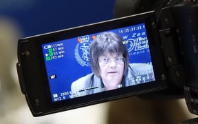 Detective Inspector Karyn Malthus at a Roastbusters press conference.