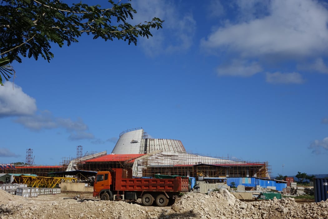 In Port Vila, the construction of a new convention centre is underway.