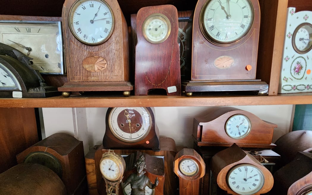 Only mechanical clocks get a place on the shelf at the Colyton Clock Museum