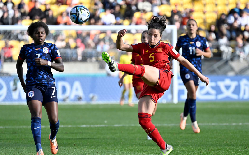 Ivana Andres of Spain during the FIFA Women’s World Cup Quarter Final - Spain v Netherlands, 2023.
