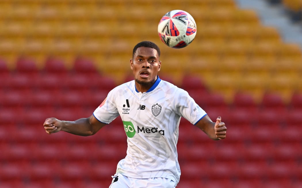 Dan Hall of Auckland FC during the A-League Men Round 24 match between Brisbane Roar and Auckland FC at Suncorp Stadium in Brisbane, Sunday, March 30, 2025. (AAP Image/Dave Hunt/ Photosport)