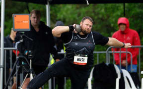 Tom Walsh during the 2023 Sir Graeme Douglas International Athletic meet.