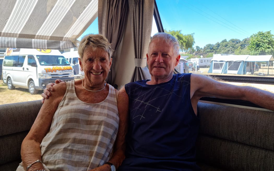 Julie and Allan from Christchurch have been camping at Kaiteriteri for almost 40 years.