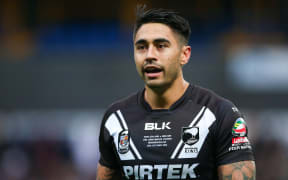 Kiwis halfback Shaun Johnson during 2016 Four Nations