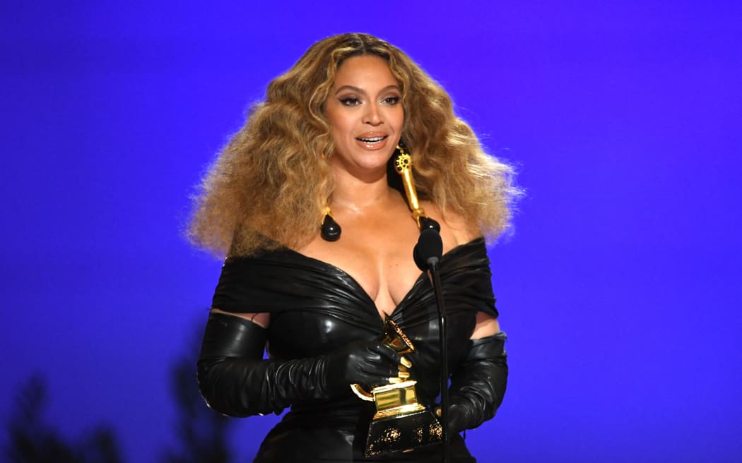 Beyoncé accepts the Best R&B Performance award for 'Black Parade' onstage during the 63rd Annual GRAMMY Awards at Los Angeles Convention Center on March 14, 2021 in Los Angeles, California.